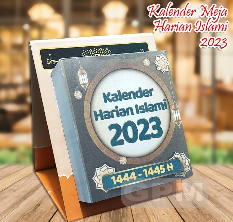 Kalender Meja Harian muslim 2023  Islamic Quote  + Kalender Hiriyah 